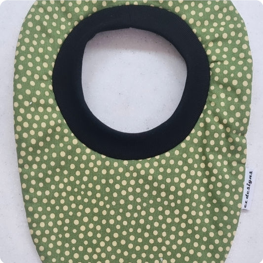 Green Dotty Waterproof Pullover Bib