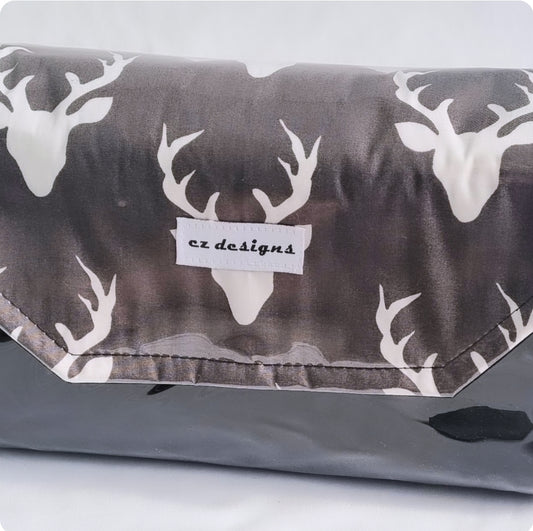 Grey Deer Nappy Clutch