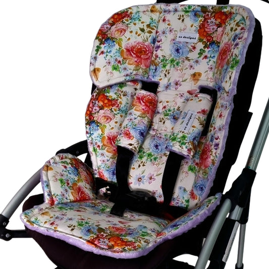 The Ultimate Universal Pram Liner- Josie with Purple