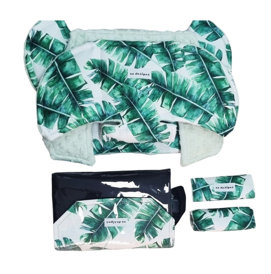 Tropical Ultimate Universal Pram Liner and Nappy Clutch Bundle